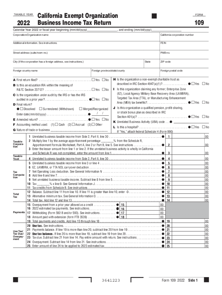 form 109 payments Preview on Page 1