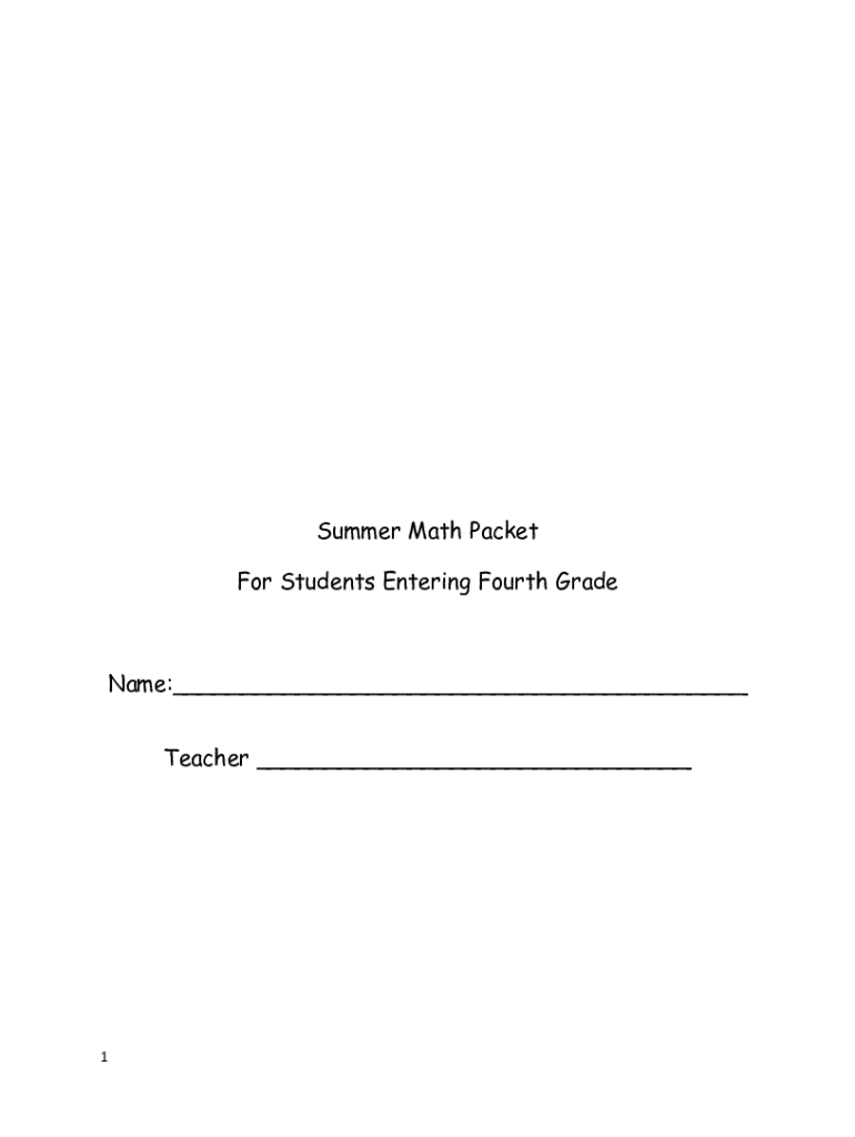 Fillable Online Chapter 1 review test go math 5th grade Fax Email Print