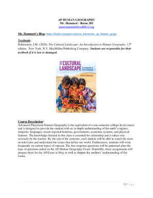 Fillable Online Chapter 1 Key Issue 1 - Basic Concepts - AP Human