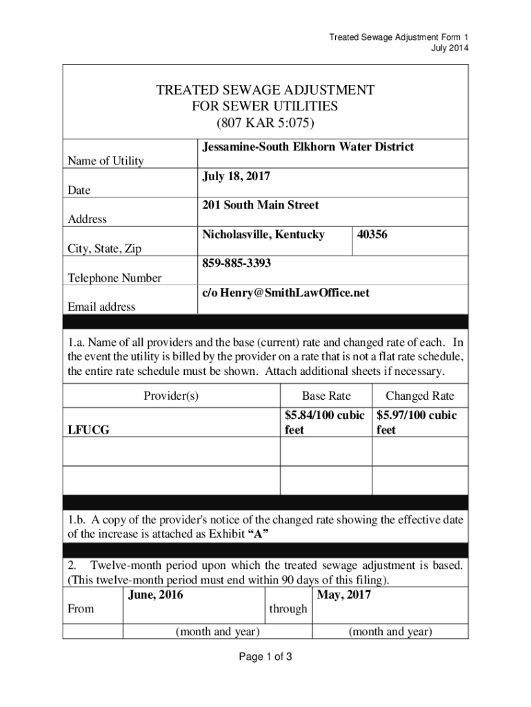 Fillable Online psc ky Information and Forms Utilities City of