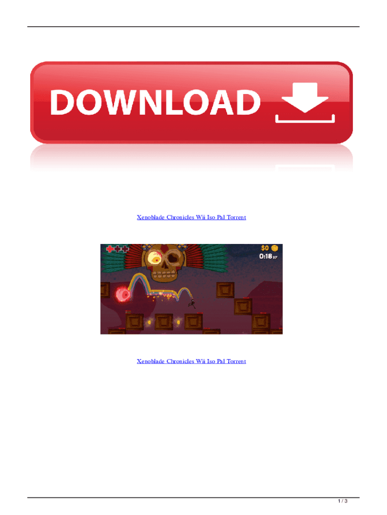 Fillable Online Download Xenoblade Chronicles for the Wii Vimm's Lair