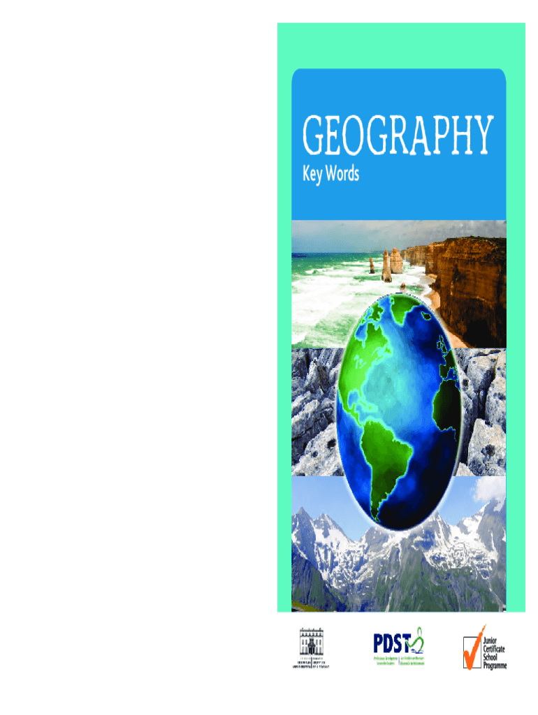 Fillable Online Glossary of Key Words Year 7 Geography Fax Email