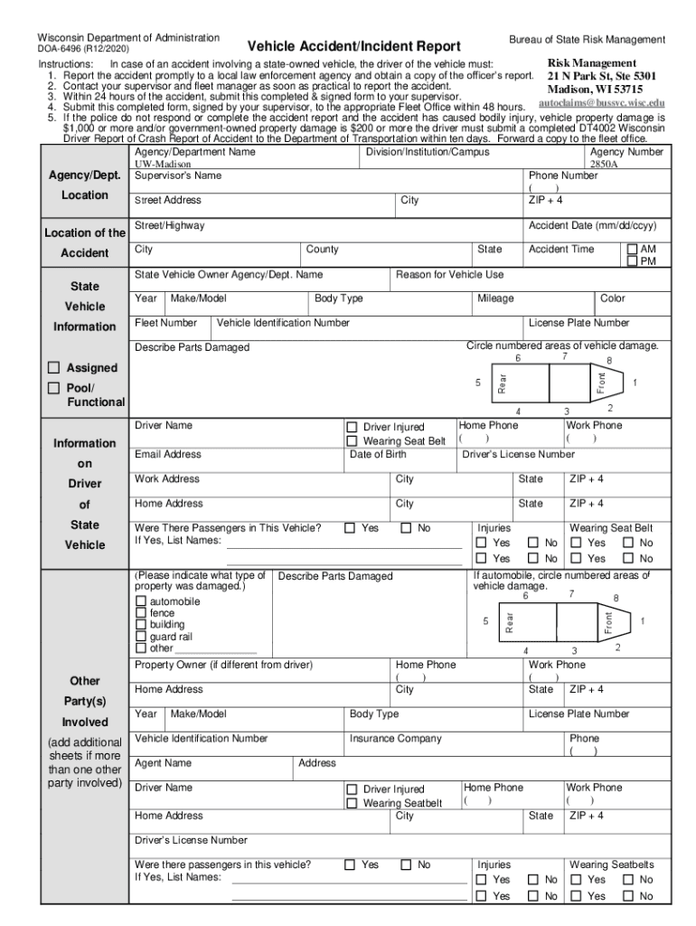 doa form Preview on Page 1