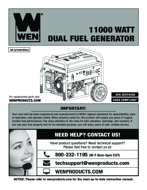 WEN DF1100T Dual Fuel 11000 Watt Generator - YouTube