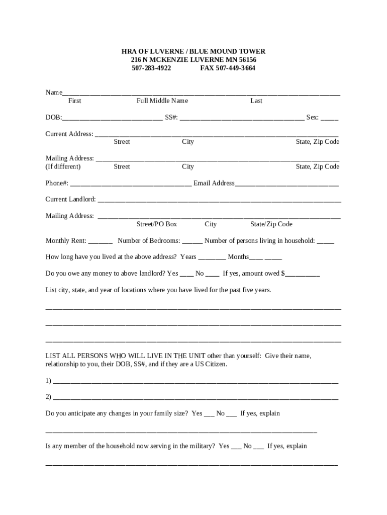 Blue Mound Tower Apartments 216 N McKenzie St Luverne Doc