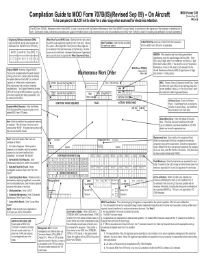 Fillable Online Compilation Guide to MOD Form 707B(IS)(Revised Sep 09 ...