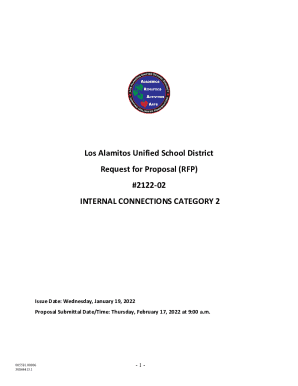 Request for Proposal - Los Alamitos Unified School District