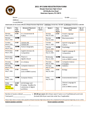 Forms - Marple Newtown High School