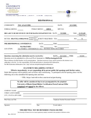 Fillable Online purchasing ri UNIVERSITY - Rhode Island Fax Email Print ...