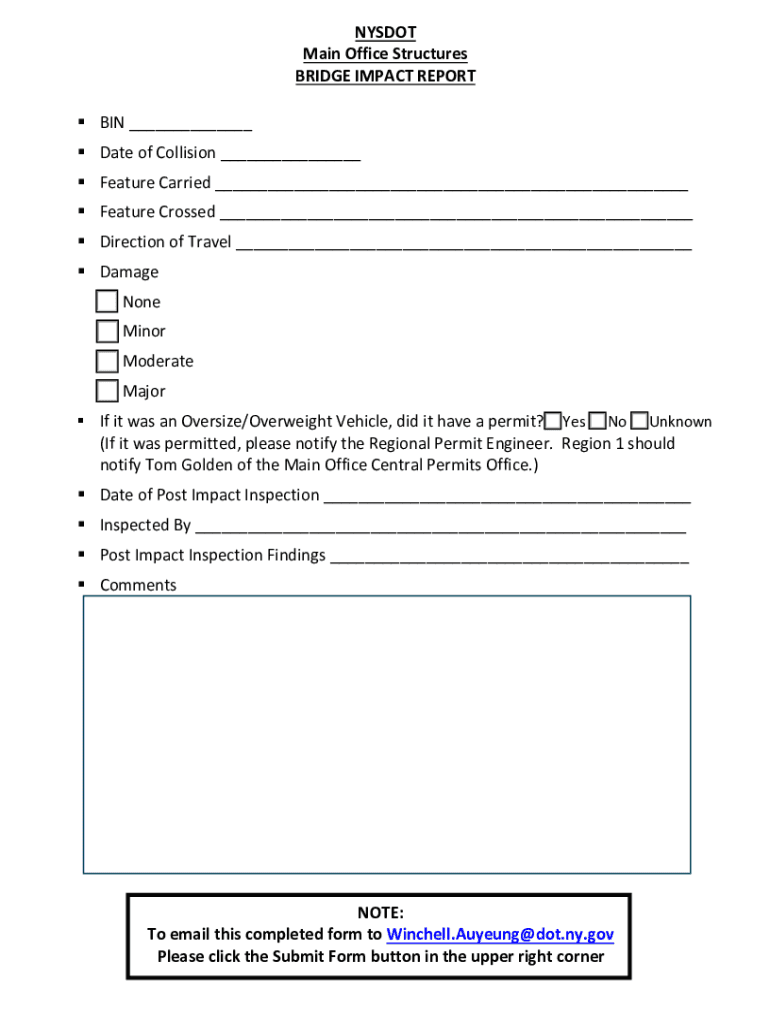Fillable Online BRIDGE INSPECTION MANUAL NYSDOT NY.gov Fax Email