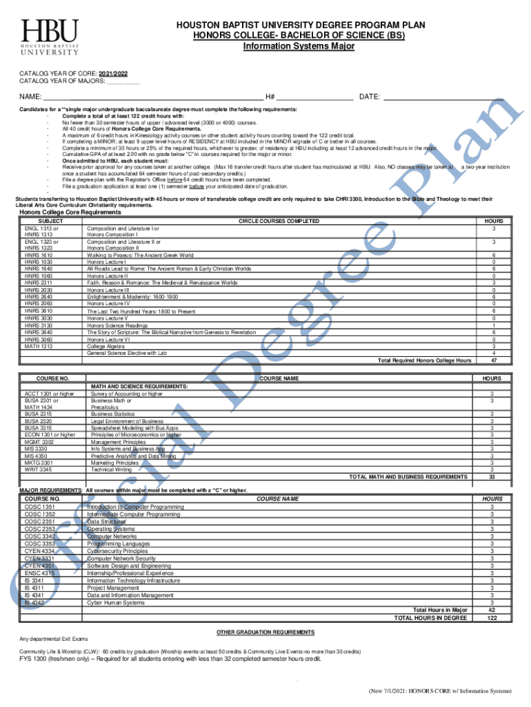 Fillable Online jackson state university undergraduate catalog Fax