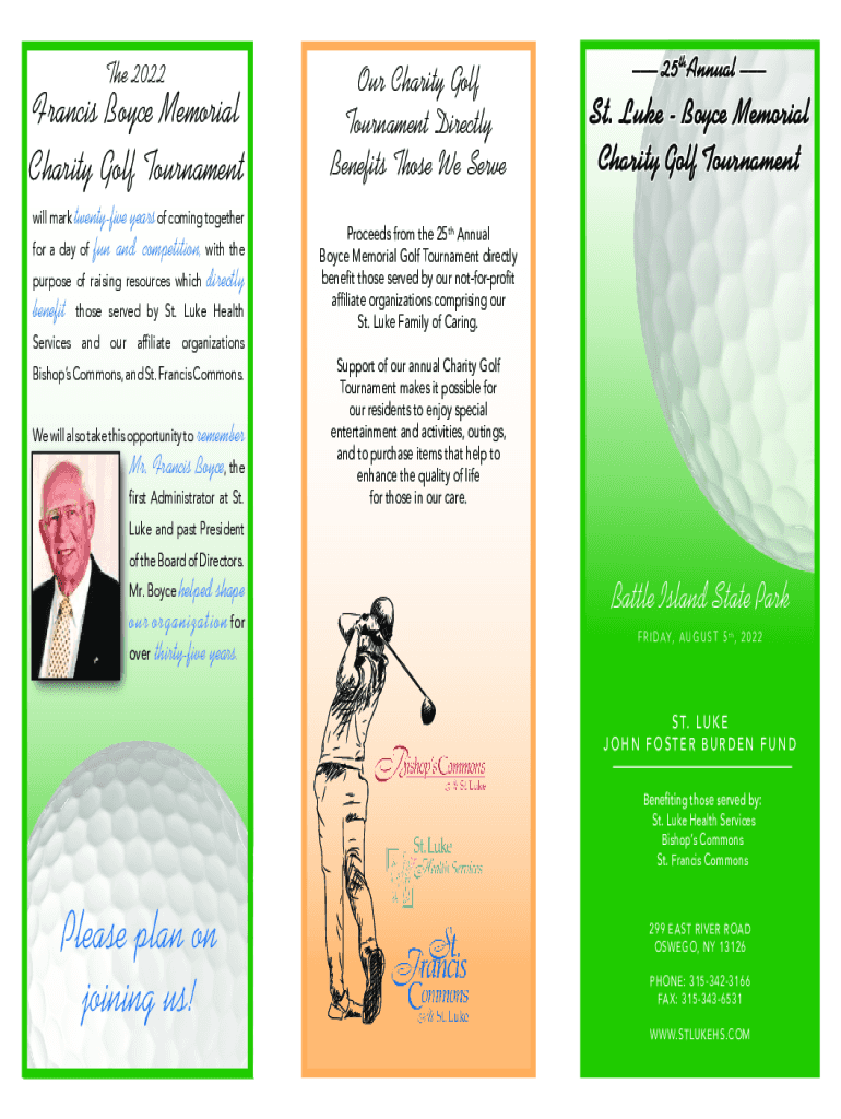 Fillable Online Golf Tournaments Everything You Need to Know
