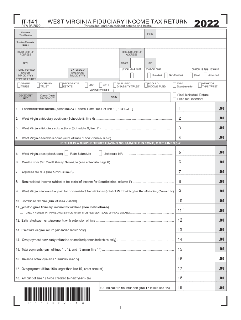 Fiduciary Income Tax - Virginia Tax Preview on Page 1