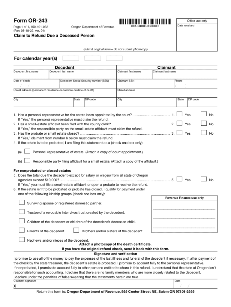 form or 243 Preview on Page 1
