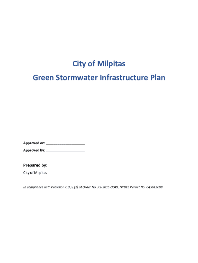 Fillable Online Stormwater Requirements C.3 Data Form City of
