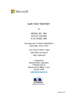 Fillable Online Test Report Template Fax Email Print - pdfFiller