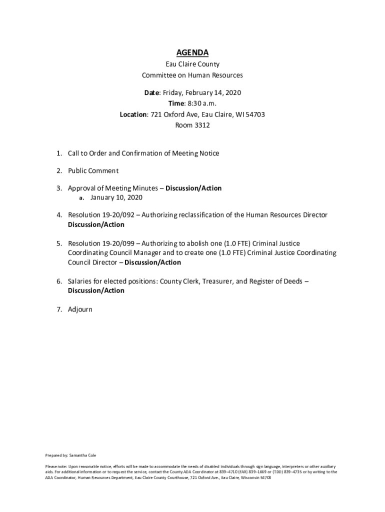 Fillable Online Eau Claire County Health and Human Services Fax Email