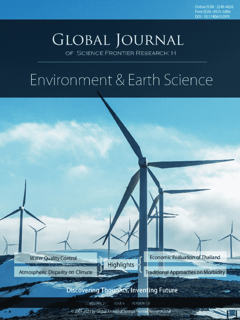 Fillable Online Global Journal of Science Frontier Research. Global