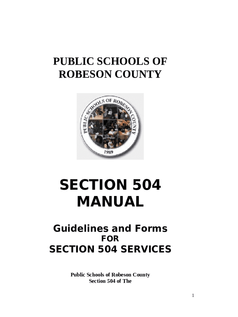 PUBLIC SCHOOLS OF ROBESON COUNTY Doc Template pdfFiller