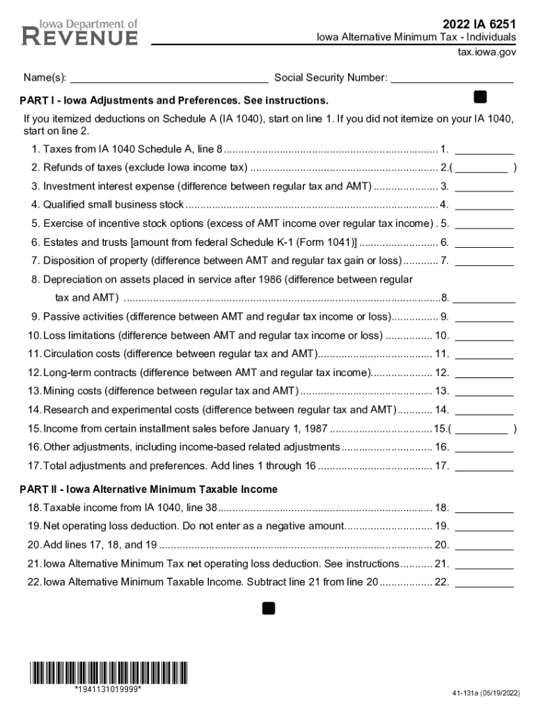 iowa minimum tax Preview on Page 1