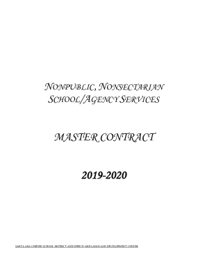 Fillable Online Nonpublic, Nonsectarian School And Agency Services For