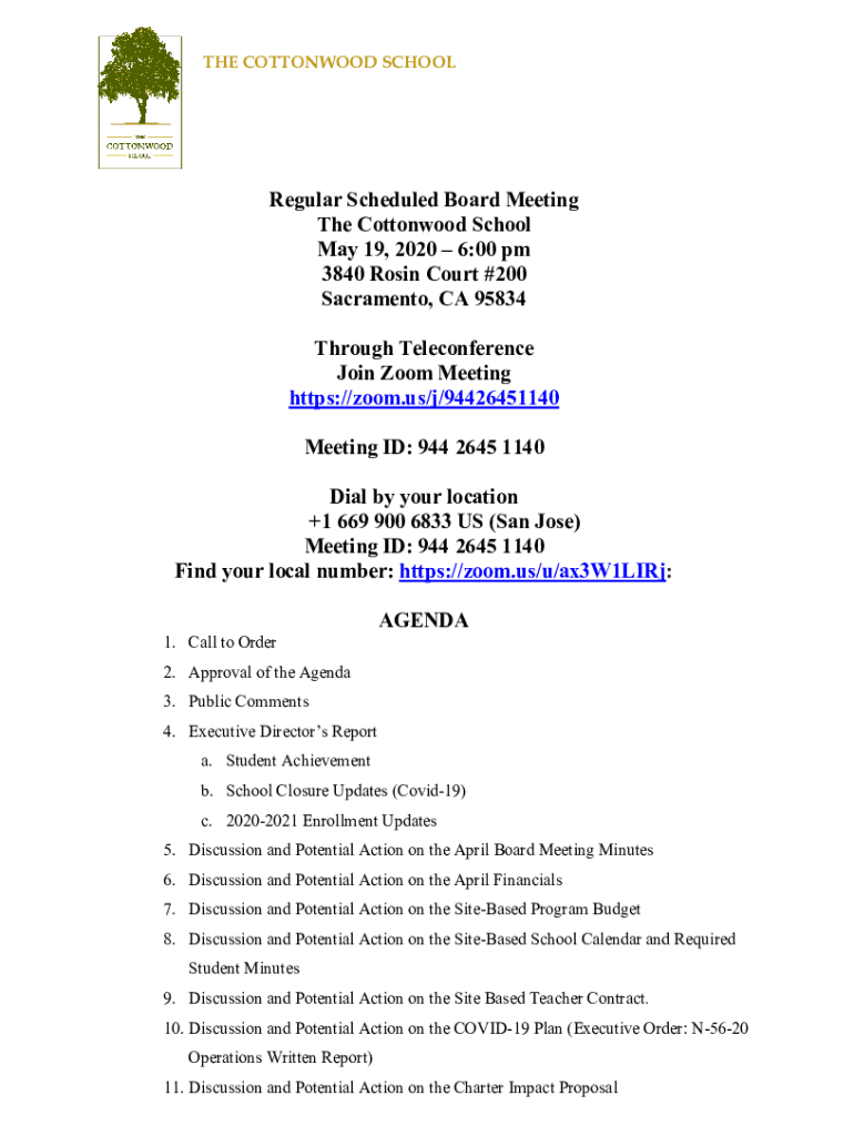 Fillable Online CottonwoodOak Creek School District Home Fax Email