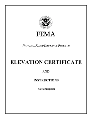 FEMA Elevation Certificate 2019