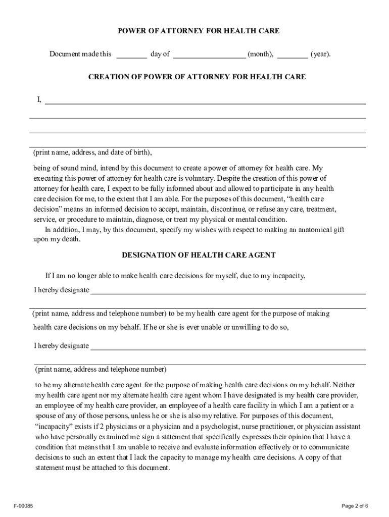 wisconsin form poa Preview on Page 1