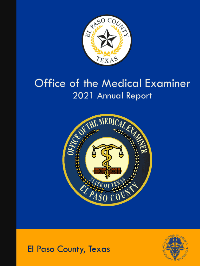 Fillable Online Office of the Medical Examiner El Paso County Fax
