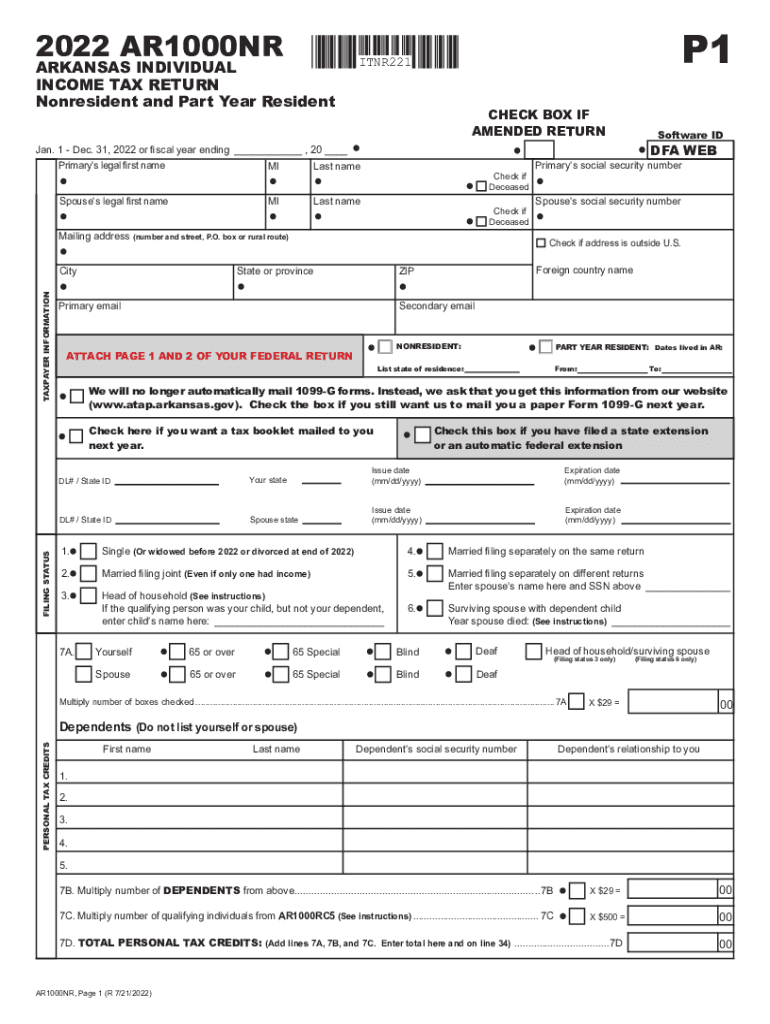 INCOME TAX RETURN Preview on Page 1