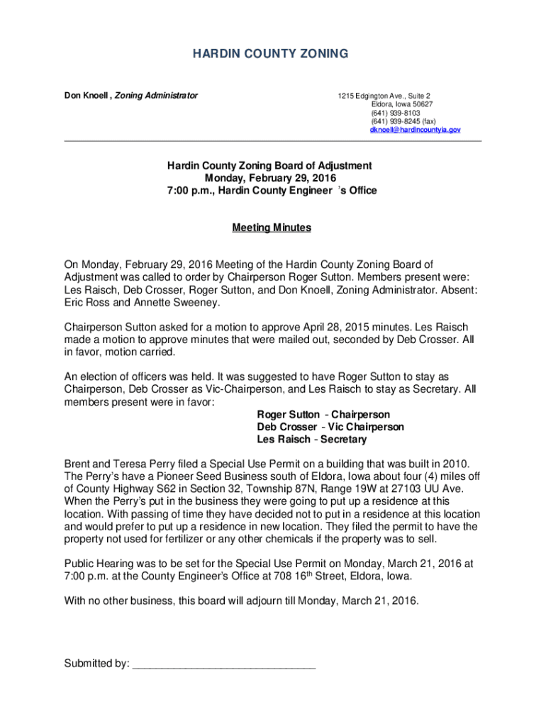 Fillable Online Planning and Zoning Monroe County, Iowa Fax Email