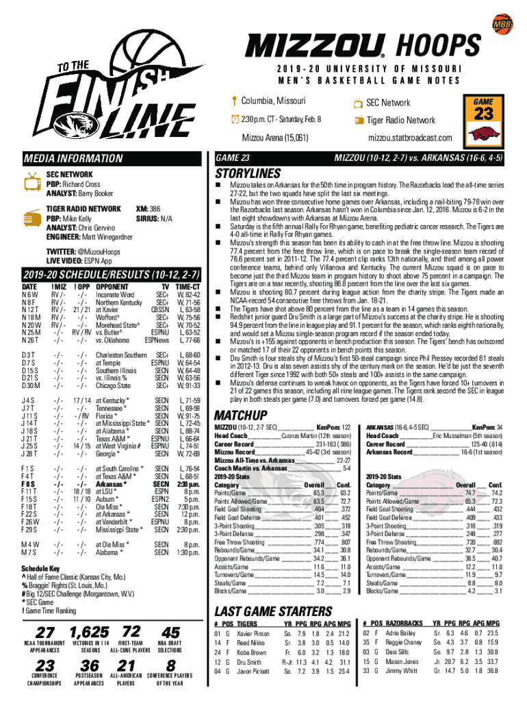 Fillable Online Official Basketball Box Score -- Game Totals -- Final ...