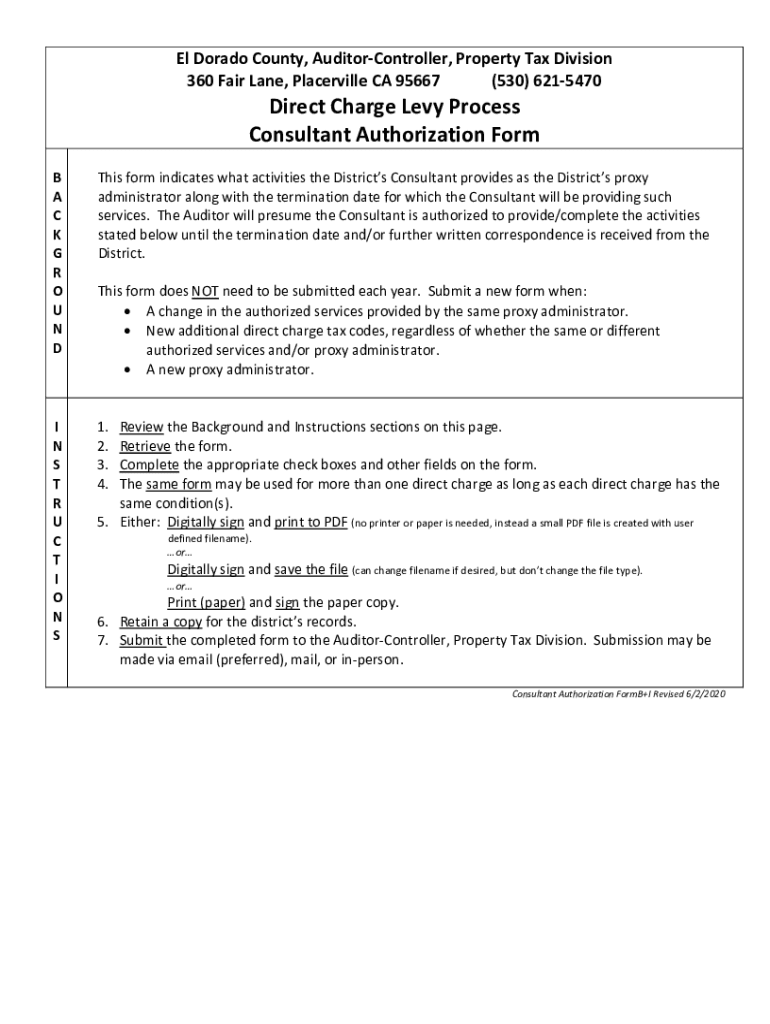 Fillable Online El Dorado County Assessor reduces property taxes on