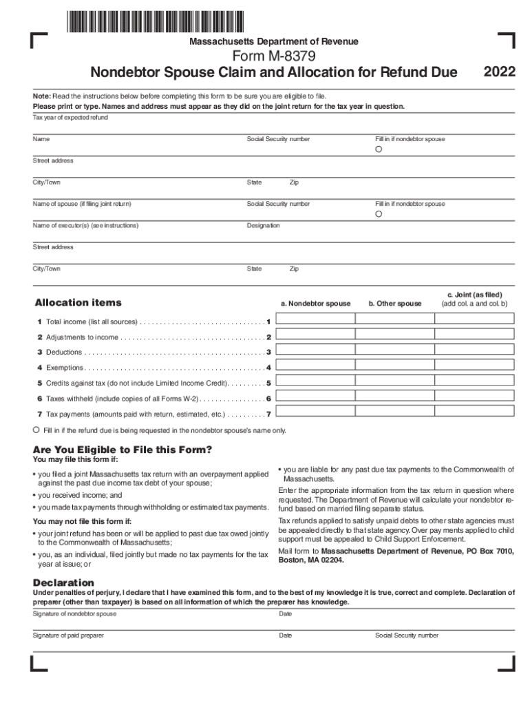 Injured Spouse Claims - Vermont Department of Taxes Preview on Page 1