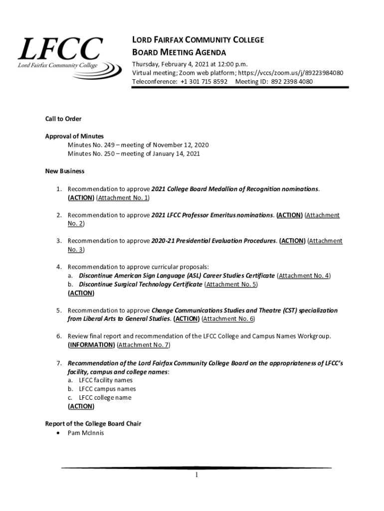 Fillable Online LORD FAIRFAX COMMUNITY COLLEGE Fax Email Print pdfFiller