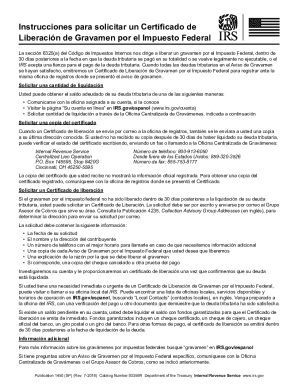 IRS Federal Tax Lien Release Certificate