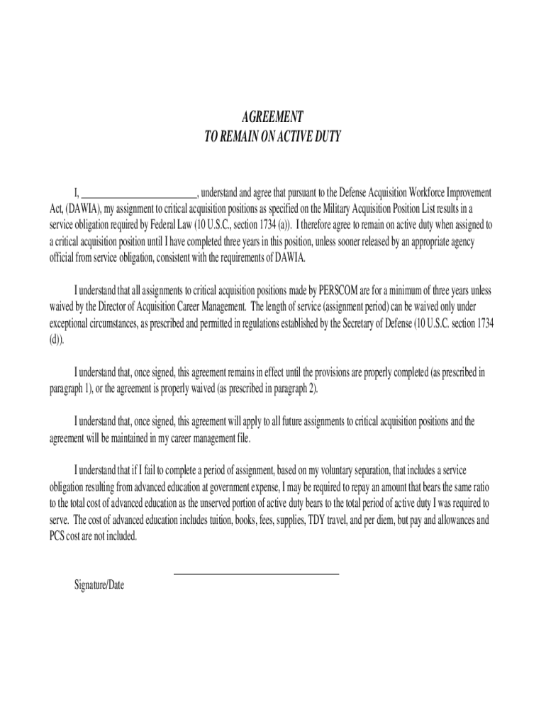 Fillable Online Asc Army DD Form 2888 Critical Acquisition Position