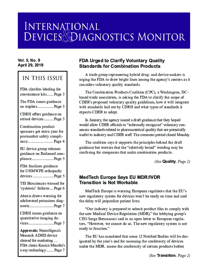 Fillable Online FDA Issues Final Order and Guidance on Surgical