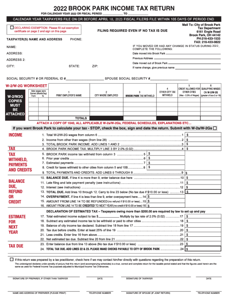 ohio income tax return form Preview on Page 1