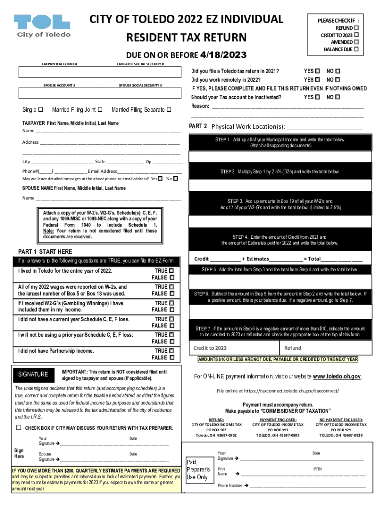 Filing Season Tips - Ohio Department of Taxation Preview on Page 1.