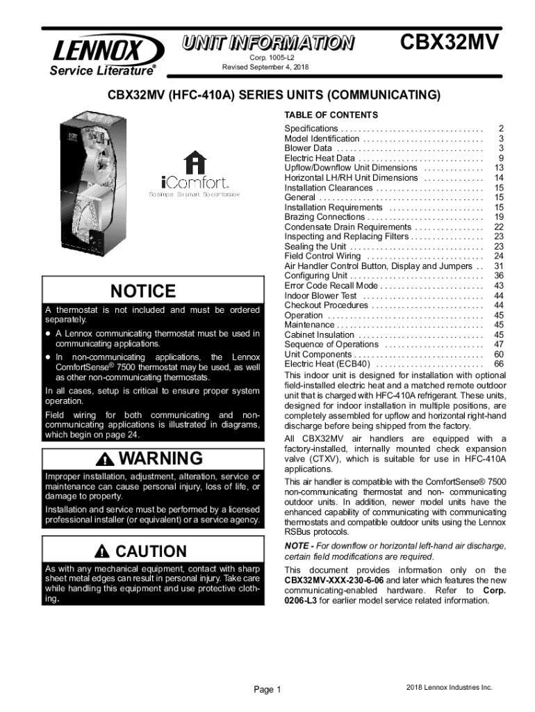 Fillable Online lennox residential communicating systems alert code