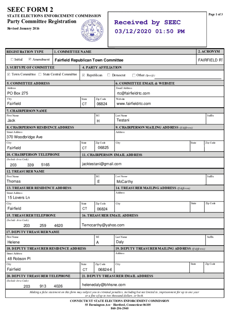 fillable-online-seec-ct-seec-form-2-instructions-party-committee