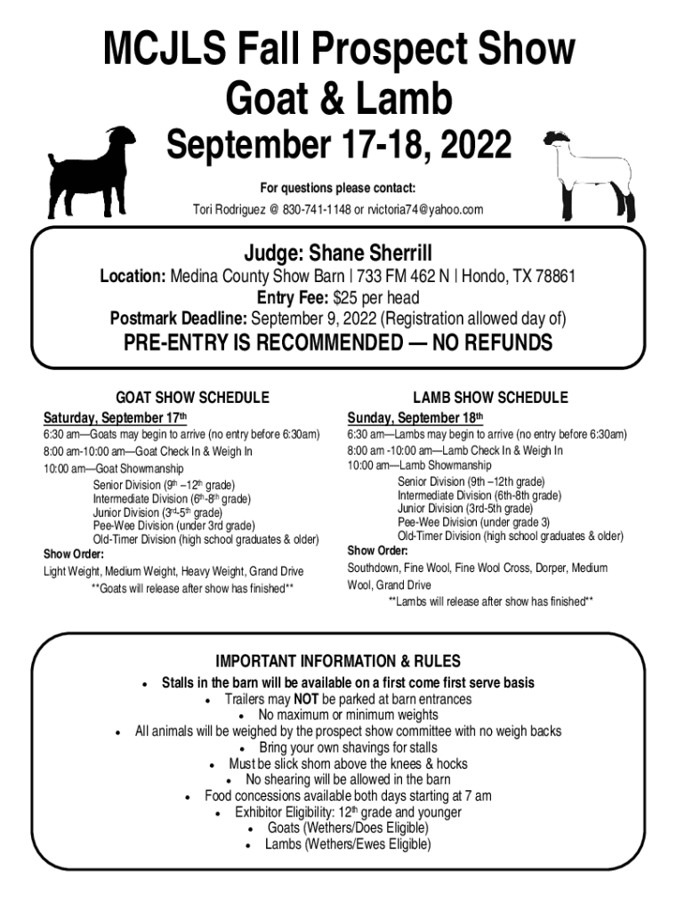 Fillable Online 2022 Goat & Lamb Flyer Template.pub Fax Email Print ...