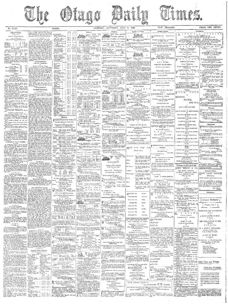 Fillable Online paperspast natlib govt Discover Dunedin, NZ Best