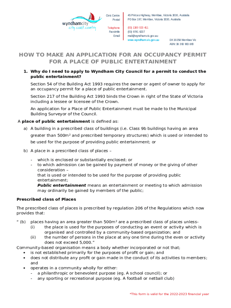 Building Permits and Inspections Province of Manitoba Doc Template