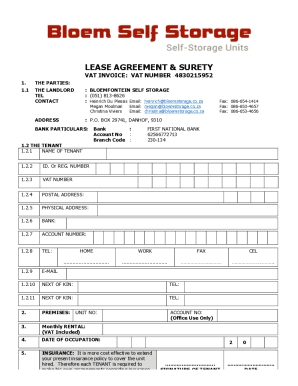 Fillable Online Simple One Page Lease Agreement Template - Jotform Fax ...