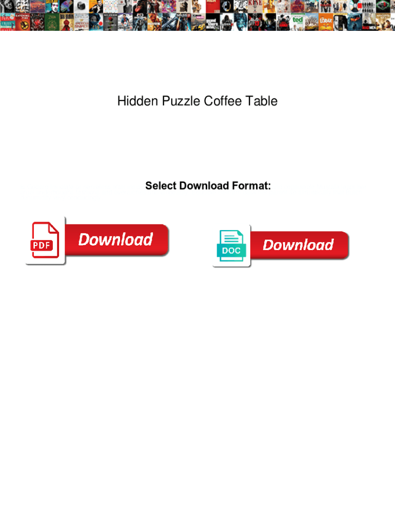 Fillable Online Hidden Puzzle Coffee Table. Hidden Puzzle Coffee Table