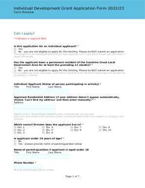 Form preview