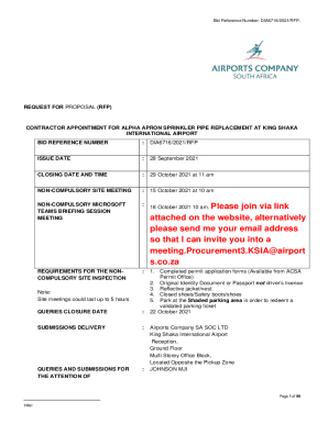 Fillable Online request for proposal (rfp) - Airports Company South ...