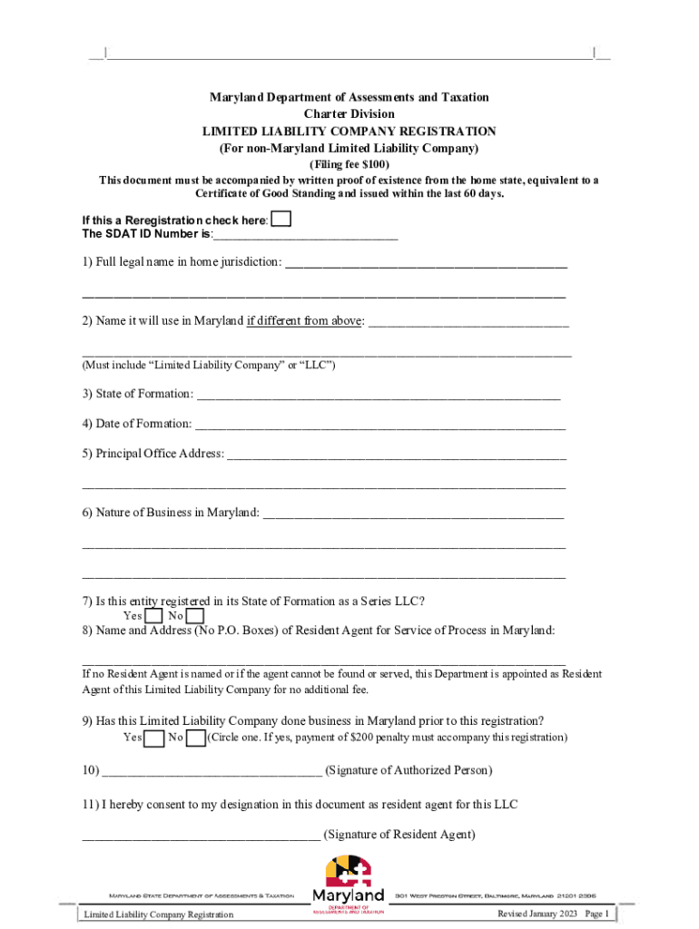 Limited Liability Company Registration. Limited Liability Company Registration Preview on Page 1